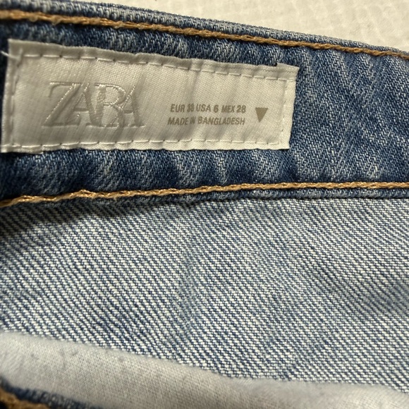 Zara Light Blue Denim Women's Shorts - Picture 3 of 4